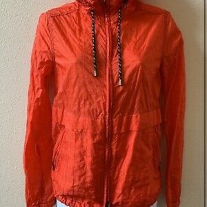 Free people orange rain jacket